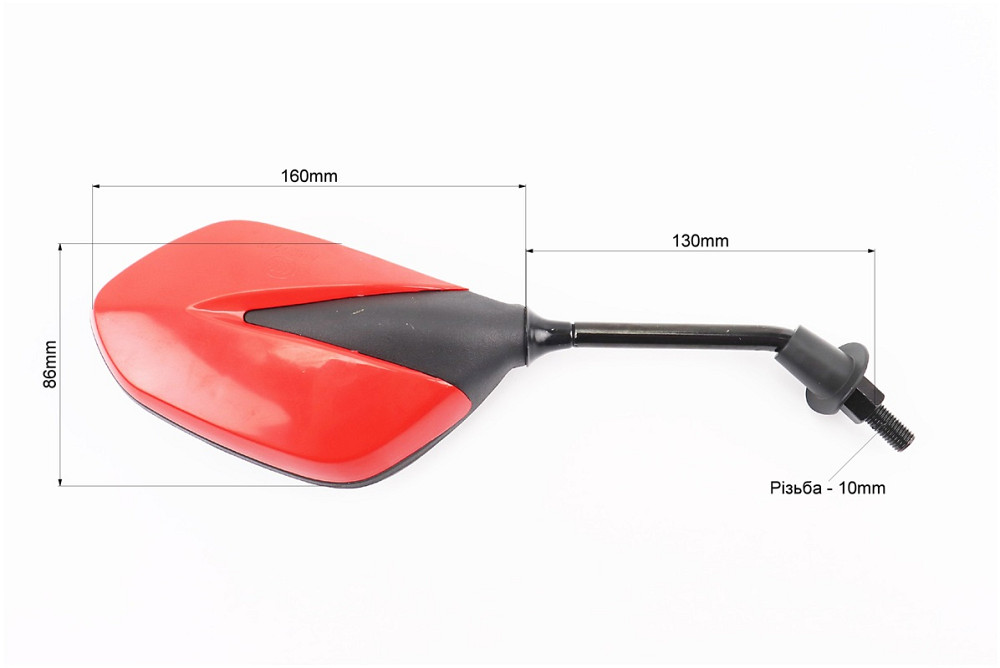 Дзеркала к-кт "Lux" червоні з чорною вставкою, м10, тип 1 Київ - фото 2