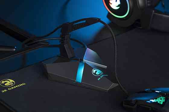 Тримач кабелю 2E GAMING Scorpio 4в1, LED, сірий Київ