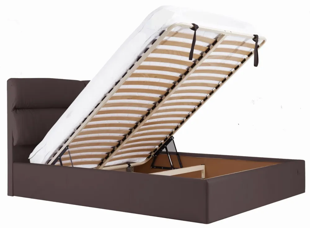 Ліжко Двоспальне Oxford Comfort 160 х 190 см Fly 2231 З підйомним механізмом та нішою для білизни Темно-коричневий Київ - фото 7
