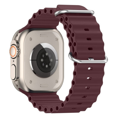 Ремешок для смарт-часов Armorstandart Ocean Band для Apple Watch 49/46/45/44/42 (Series 1-3) Wine Red (ARM74250) Винница - изображение 3