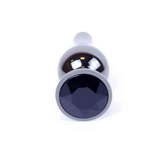 Анальна пробка - Jewellery Dark Silver BUTT PLUG- Black Sex Aura Київ