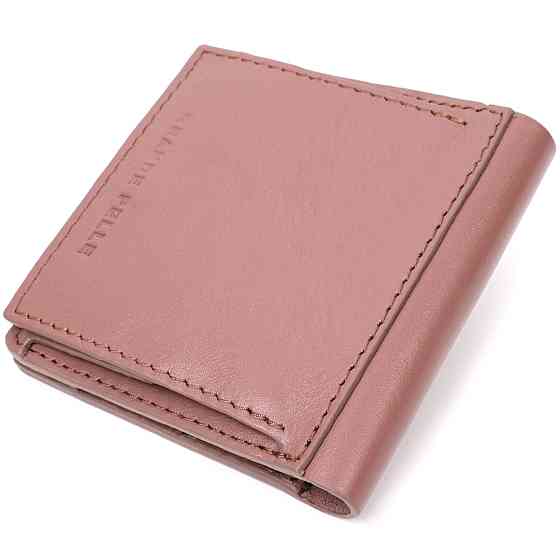 Небольшое портмоне из натуральной кожи GRANDE PELLE 16799 Пудровый Киев