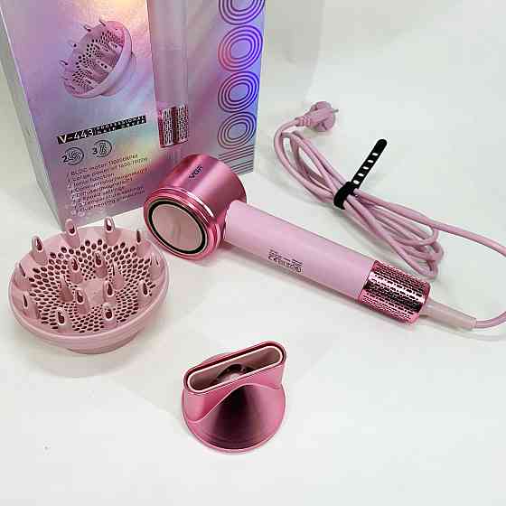 Фен для ефективного укладання волосся VGR, Портативний фен для сушіння легкої укладки волосся DQ-73 Львів