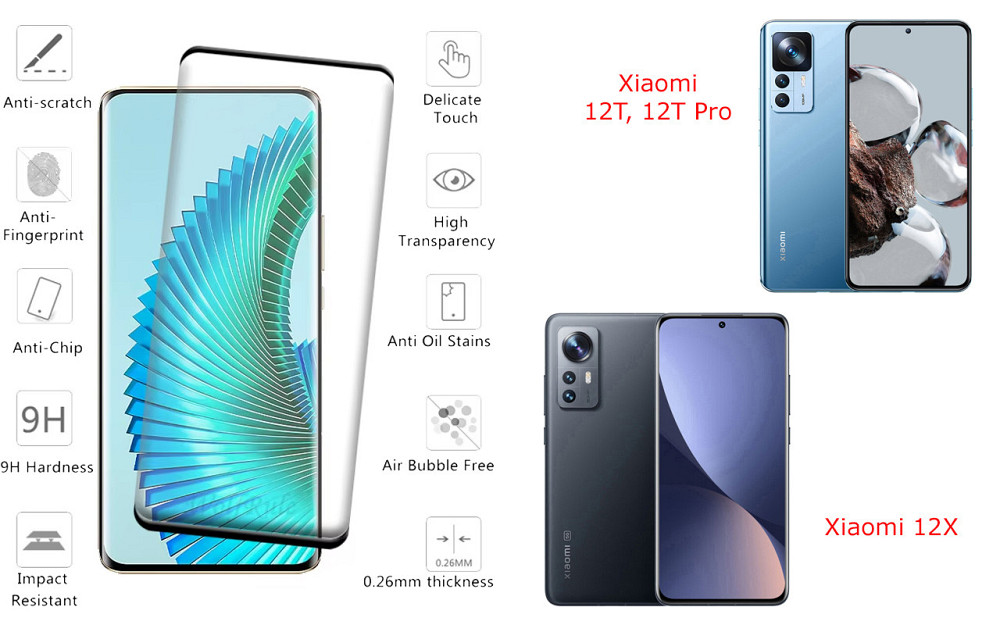 Защитное стекло HyperGlass Pro для Xiaomi 12T, 12T Pro, 12X – максимальная чувствительность и защита Киев - изображение 2