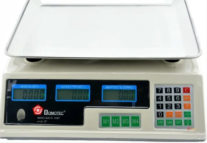 Весы торговые DOMOTEC MS-228 50кг 2851 Одесса - изображение 2