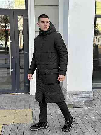 Чоловіча зимова куртка чорна Pobedov Tank S Київ