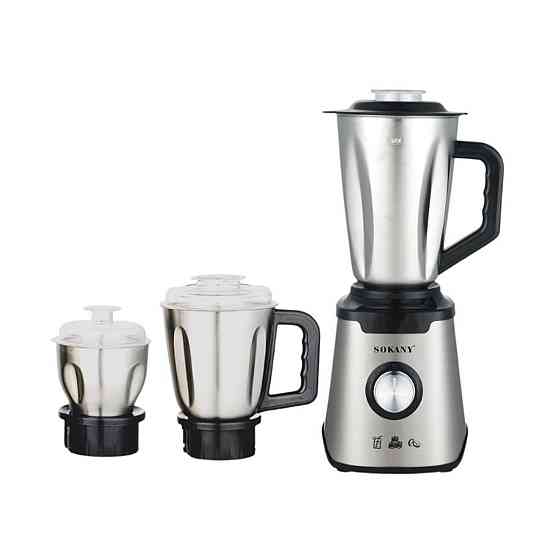 Sokany Блендер з чашею 1.5 літра для коктейлів та смузі портативний 2 режими швидкості з кавомо Коломыя
