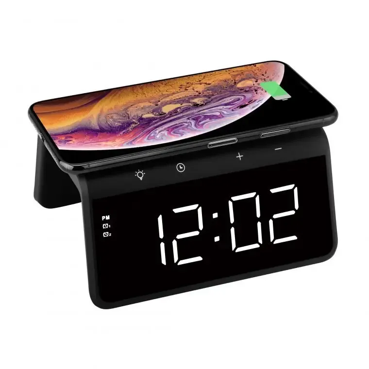Настільний годинник, безпровідна зарядка Pointuch SY-W0258 Луцк - изображение 1