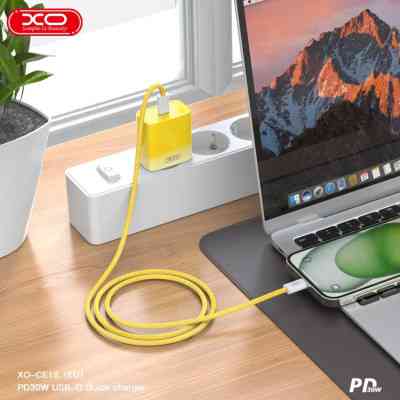 Зарядное устройство XO CE18 PD30W USB-C Yellow (XO-CE18-YEL) Винница