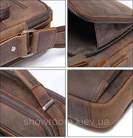 Мужская кожаная сумка, барсетка на плечо Wild Leather (6014) Киев