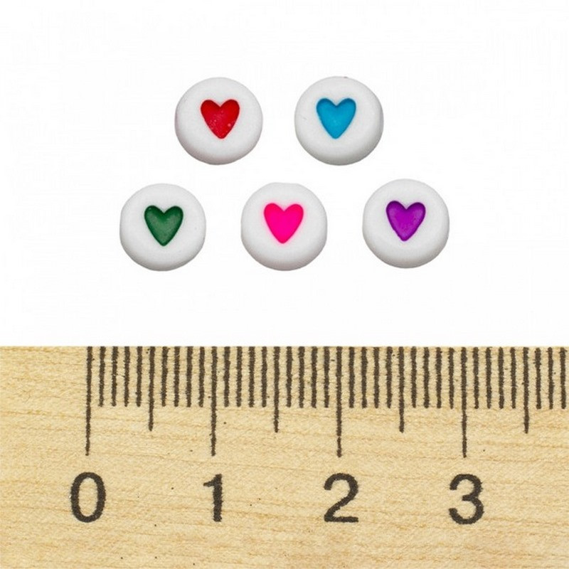 Декоративні намистинки для творчості Серця Dom Busin УТ100031343 в упаковці 170 шт Вінниця - фото 2