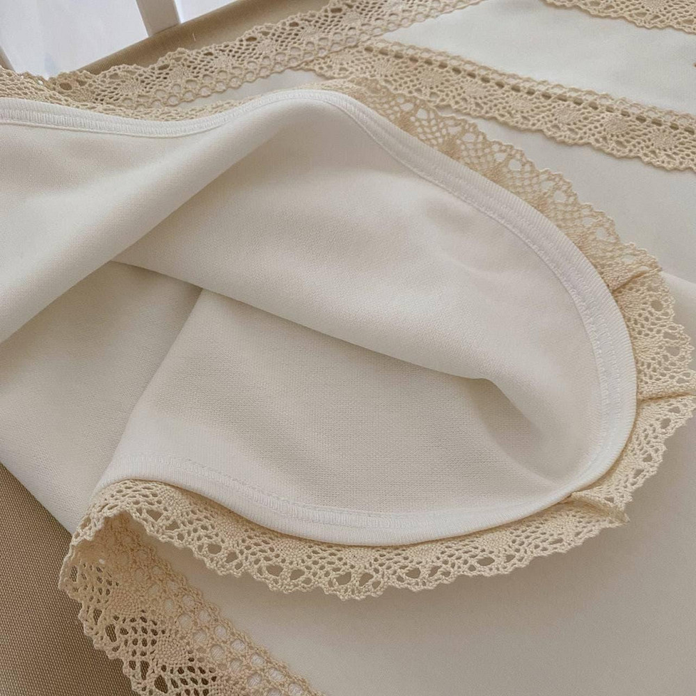 Крижма "Янголятко" подвійна ангора, кулір 75*80 см Betis Молочний Кривий Ріг - фото 3