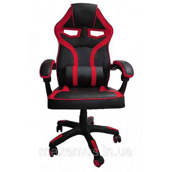 Геймерское раскладное кресло игровое для приставки профессиональное стул компьютерный Bonro B 827 красный Мостиска