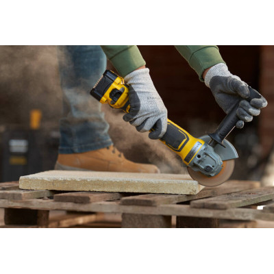 Шліфувальна машина Stanley кутова акум безщіткова FATMAX,Li-Ion V20, 18В, 2x4Ah, 8000об/хв, 125 мм, кейс (SFMCG700M2K) Вінниця - фото 6