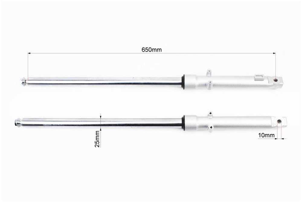 Амортизатор передній (пір'я), лев., правий. к-кт L-650мм D-25мм (пружина всередині) Київ - фото 2
