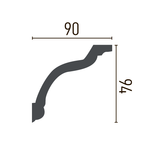 Карниз полиуретановый гладкий Gaudi Decor P 2016 Днепр