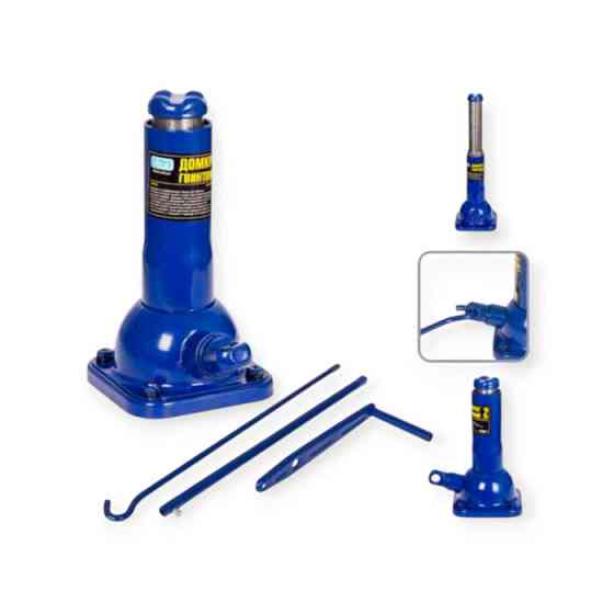 Домкрат механічний пляшковий 2 т, 205-485 мм, двоштоковий Мукачево
