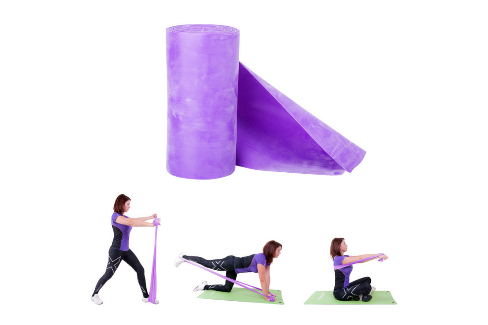 Стрічка-еспандер для вправ inSPORTline Morpo Roll 5,5 м XXX- Heavy фіолетова Київ - фото 2
