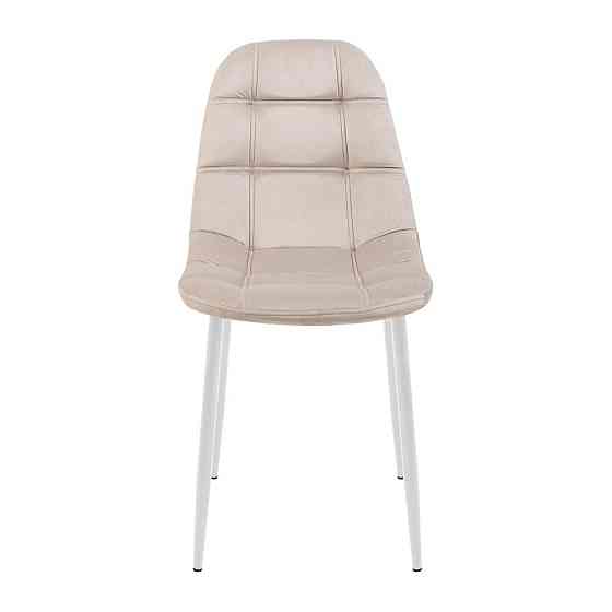 Стілець крісло м'який SplitDesign U Jasmine 21 білі ніжки Кремовий Київ