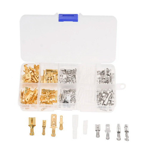 Набір клем 150 шт, кабельні наконечники та ізолятори, ніж круглий у комплекті Київ - фото 1