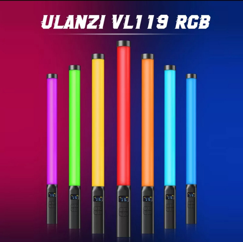 Ulanzi VL119 RGB Цветная LED лампа. Видеосвет. Светодиодная палка. Киев - изображение 1