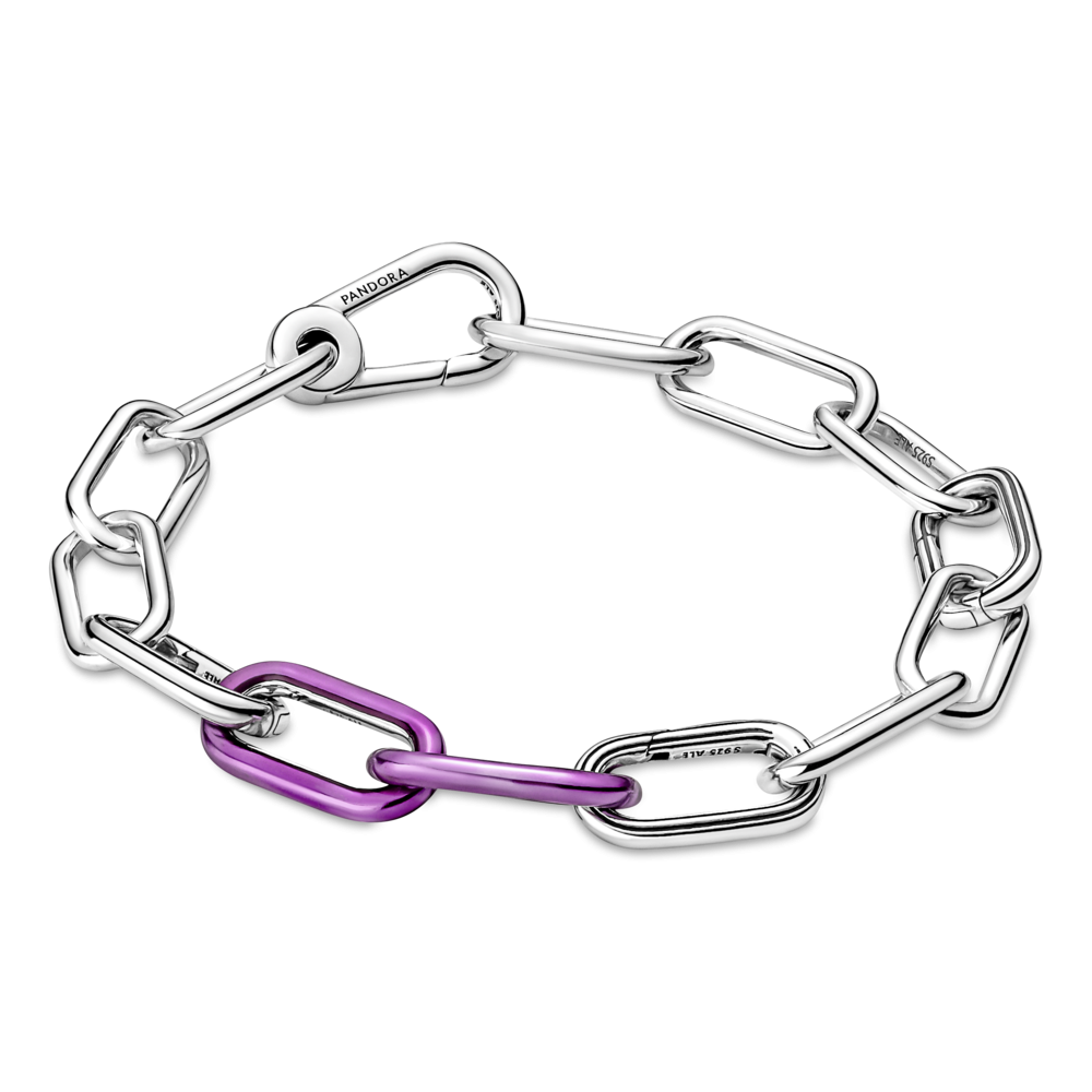 Срібна ланка пурпурного кольорудля браслетів Пандора Мі MasterSem Київ - фото 2