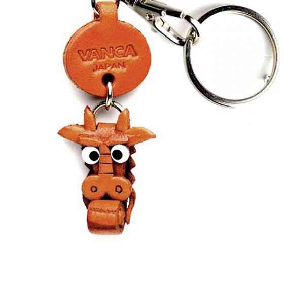 Vanca ДРАКОНЧИК, 3D брелок на ключі, натур.шкіра, 2,5х2,5х1см. Київ