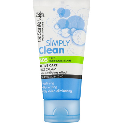 Крем для лица Dr.Sante Simply Clean SOS Матирующий 50 мл (4823015939242) Вінниця - фото 2