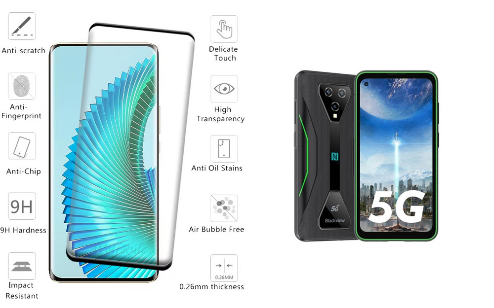 Захисне скло HyperGlass Pro для Blackview BL5000 5G – максимальна чутливість та захист Київ - фото 2