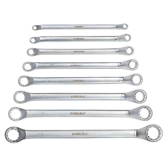 Sigma Ключи накидные 8шт 6-22мм CrV satine SIGMA (6010051) Київ