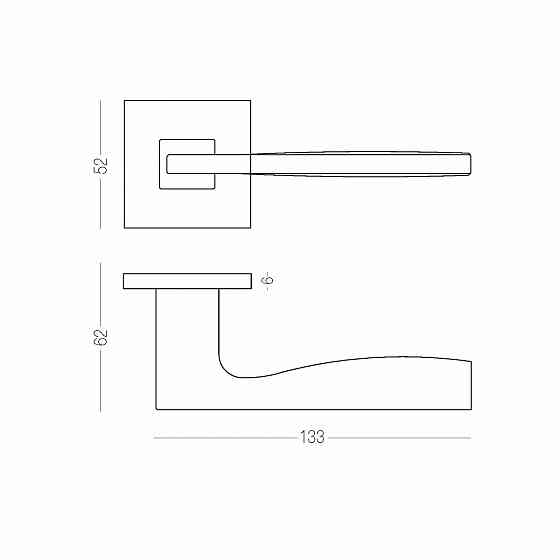 РУЧКА ДЛЯ ДВЕРЕЙ НА РАЗЕТЦЕ FRIO SLIM Киев