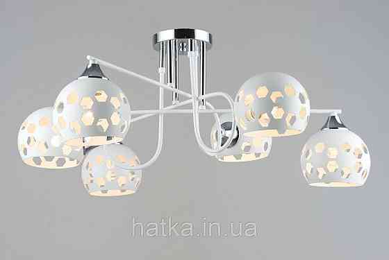 Люстра металева Sirius B A4244/6 WT+CR на 6 плафонів Київ