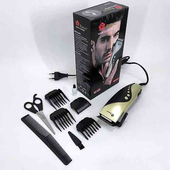 Професійна машинка для стрижки волосся з насадками DOMOTEC MS-3303, Мережева машинка для стрижки голови BC-93 Івано-Франківськ