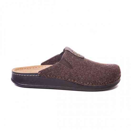 Тапочки анатомические мужские коричневые Mubb 41 Днепр