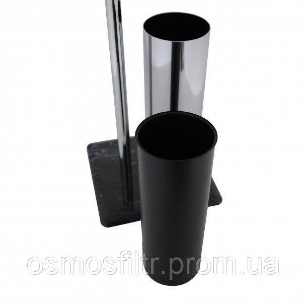 Гарнитур для туалета Axentia Галант с держателем туалетной бумаги основа мрарор хром сталь Н 72 см (282260) Киев - изображение 6