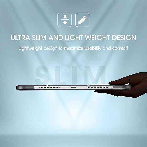 Чехол ProCase для iPad Pro 11″ (M5/M4) 2025/2024 лёгкий тонкий защитный Smart Case чёрный Киев