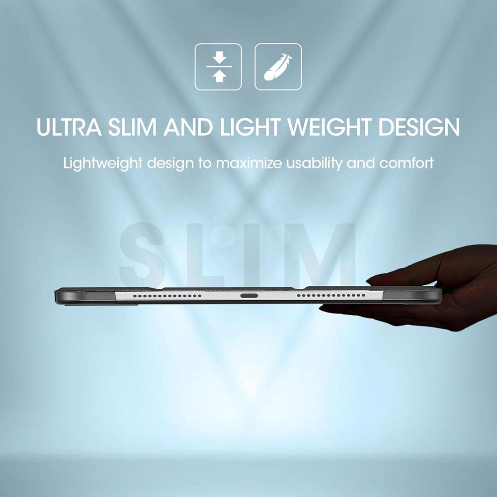 Чохол ProCase для iPad Pro 11″ (M5/M4) 2025/2024 легкий тонкий захисний Smart Case чорний Київ - фото 2