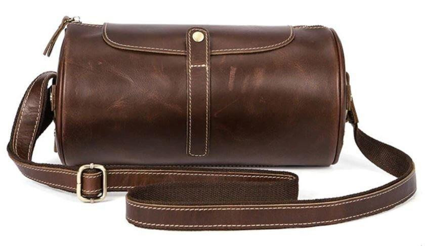 Сумка чоловіча закруглена Коричнева (Vintage) Київ - фото 15