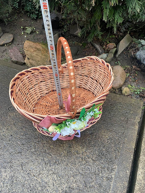 Пасхальний кошик плетений з лози Київ - фото 6