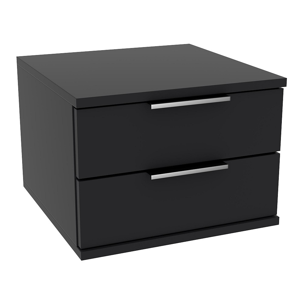 Тумба навесная прикроватная Кристалл, Антрацит, 400/400/290 Львов - изображение 1