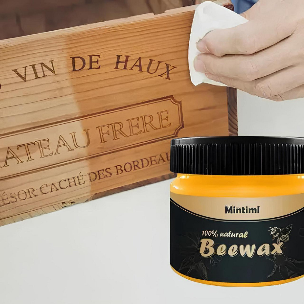 Натуральний поліроль для дерева BeeWax віск бджолиний, для відновлення зовнішнього вигляду дерева, 80g Київ - фото 5