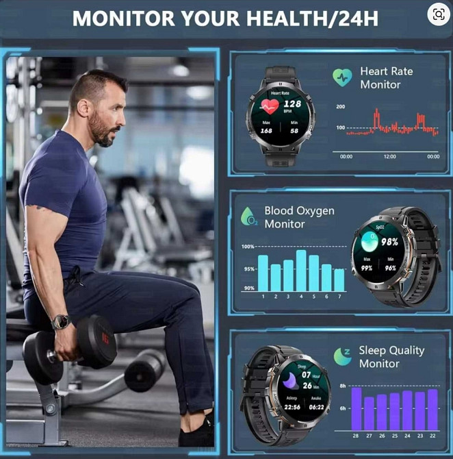 Смарт-часы тактические Glory TANK X3 Special Edition. Киев - изображение 1