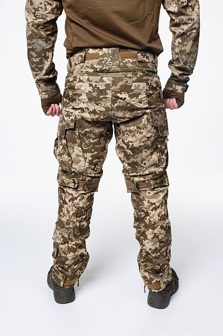 Штурмові військові штани з наколінниками піксель , тактичні штани ріп-стоп для ЗСУ, армійські літні штани Львів - фото 10