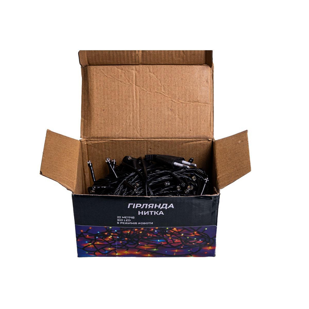 Гірлянда новорічна 22 м, 220 LED, жовтий світло Київ - фото 4