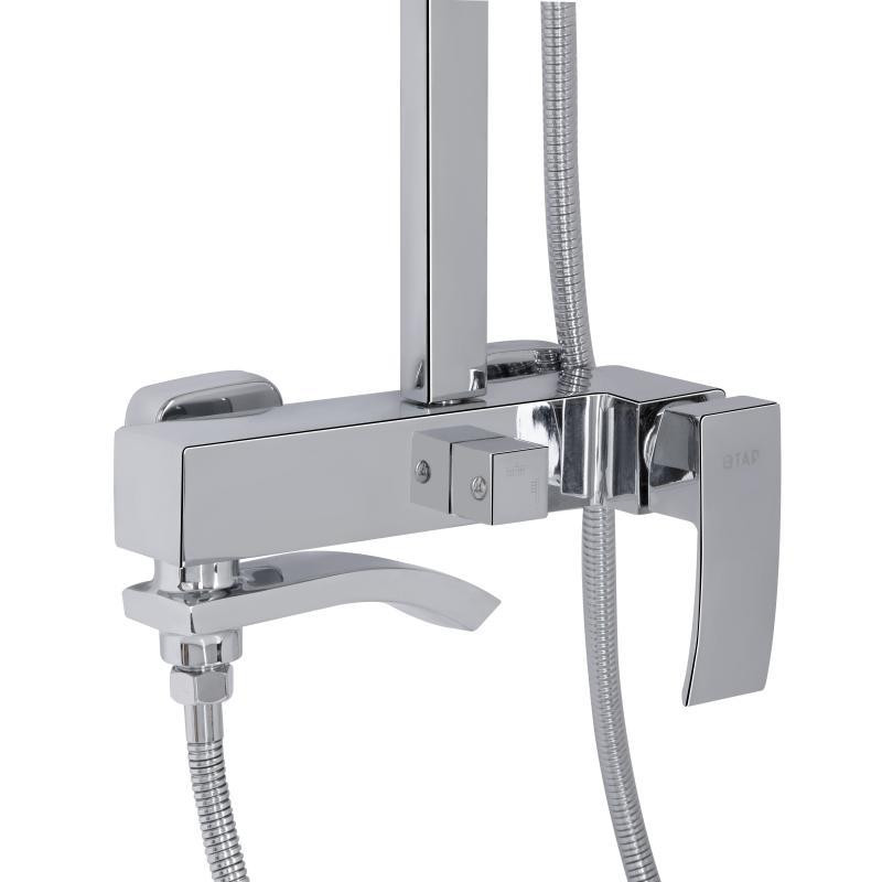 Душевая система из латуни Qtap Swan Cascada на три потребителя (с изливом) QTSWA111CRM45566 Chrome Харьков - изображение 4