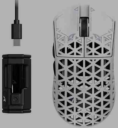 Топовая мышь Attack Shark R5 Ultra 42000dpi 8К карбон 39 грамм. Харьков