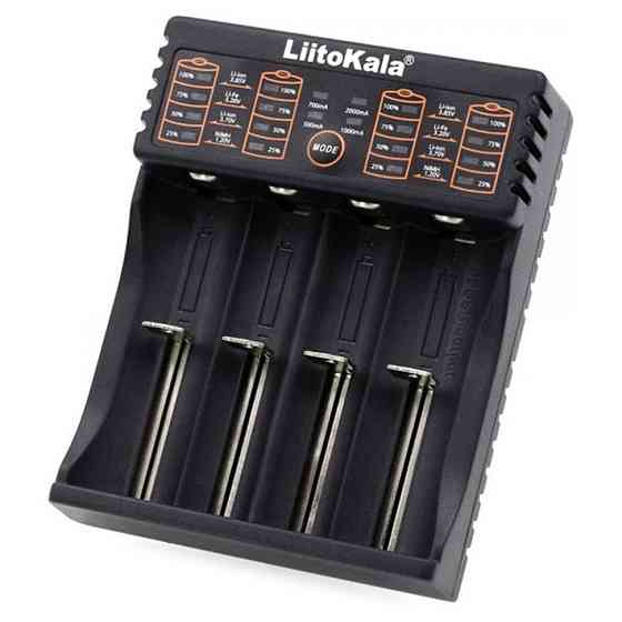 Зарядний пристрій Liitokala Lii-402, Ni-Mh/Li-ion/Li-Fe/LiFePO4, USB, Powerbank, LED, Box Киев