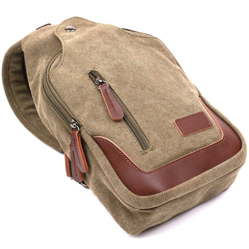 Функціональна чоловіча сумка через плече Зелений (Vintage) Київ - фото 6