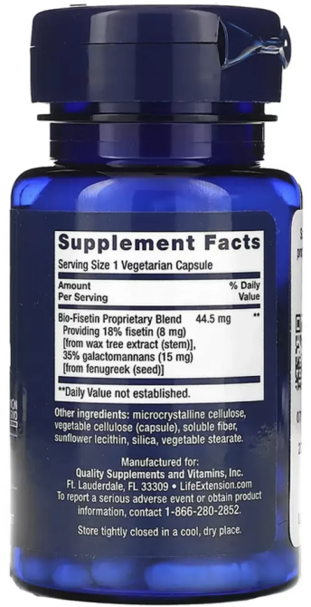 Физетин для омоложение клеток Life Extension Bio- Fisetin 30 капсул Киев - изображение 2