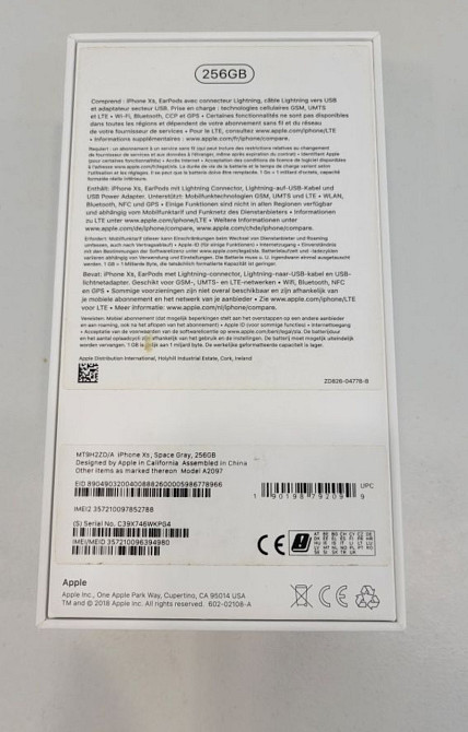 IPhone Xs 256Gb Space Gray neverlock б/у в гарному стані Київ - фото 2